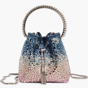 ISO! Not for sale! Jimmy Choo Blue and Pink Sequin Mini Bag